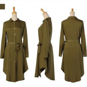 Army Green long shirt in XL